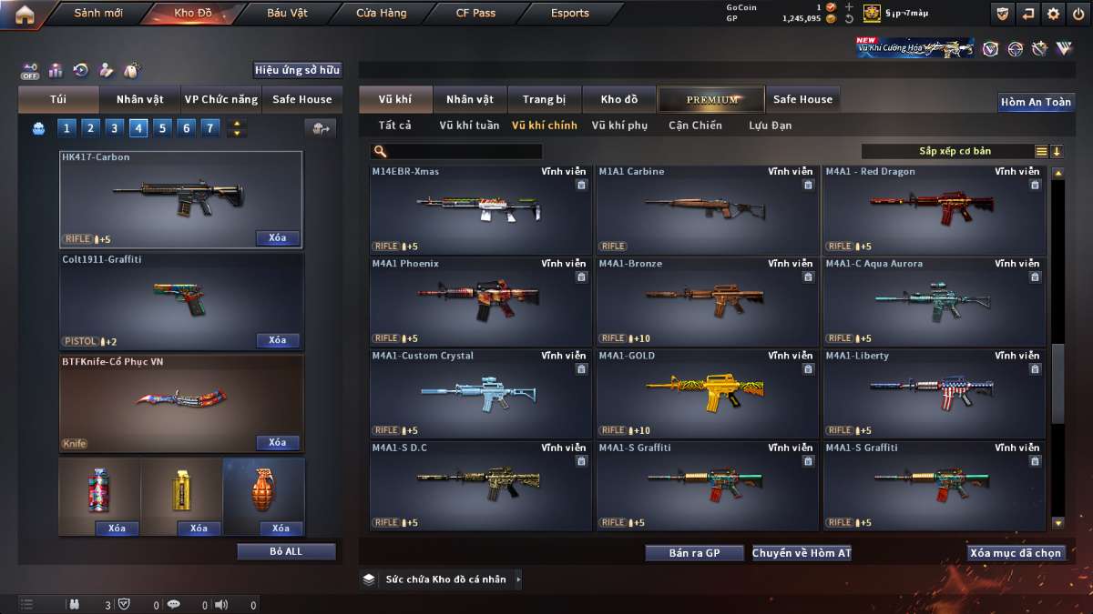 shop acc cf uy tin gia re